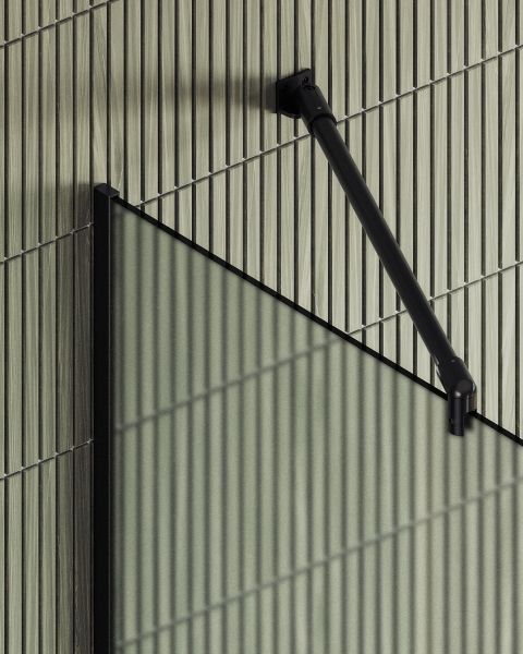 Душевая перегородка MaybahGlass MGD-700-6у 79см чёрный